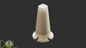 Jako Neon Obstruction beacon tube holder top view full render