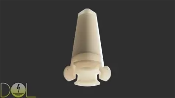 Jako Neon Obstruction beacon tube holder bottom view full render