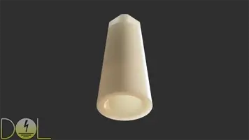 Jako Neon Obstruction beacon tube holder bottom view partial render