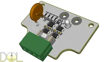 Jako Neon 12-24V Pluggable Non-Dimmable Power Module Top isometric view